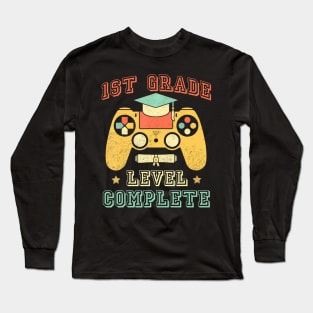 1st Grade Level Complete Gamer Class Of 2024 Long Sleeve T-Shirt